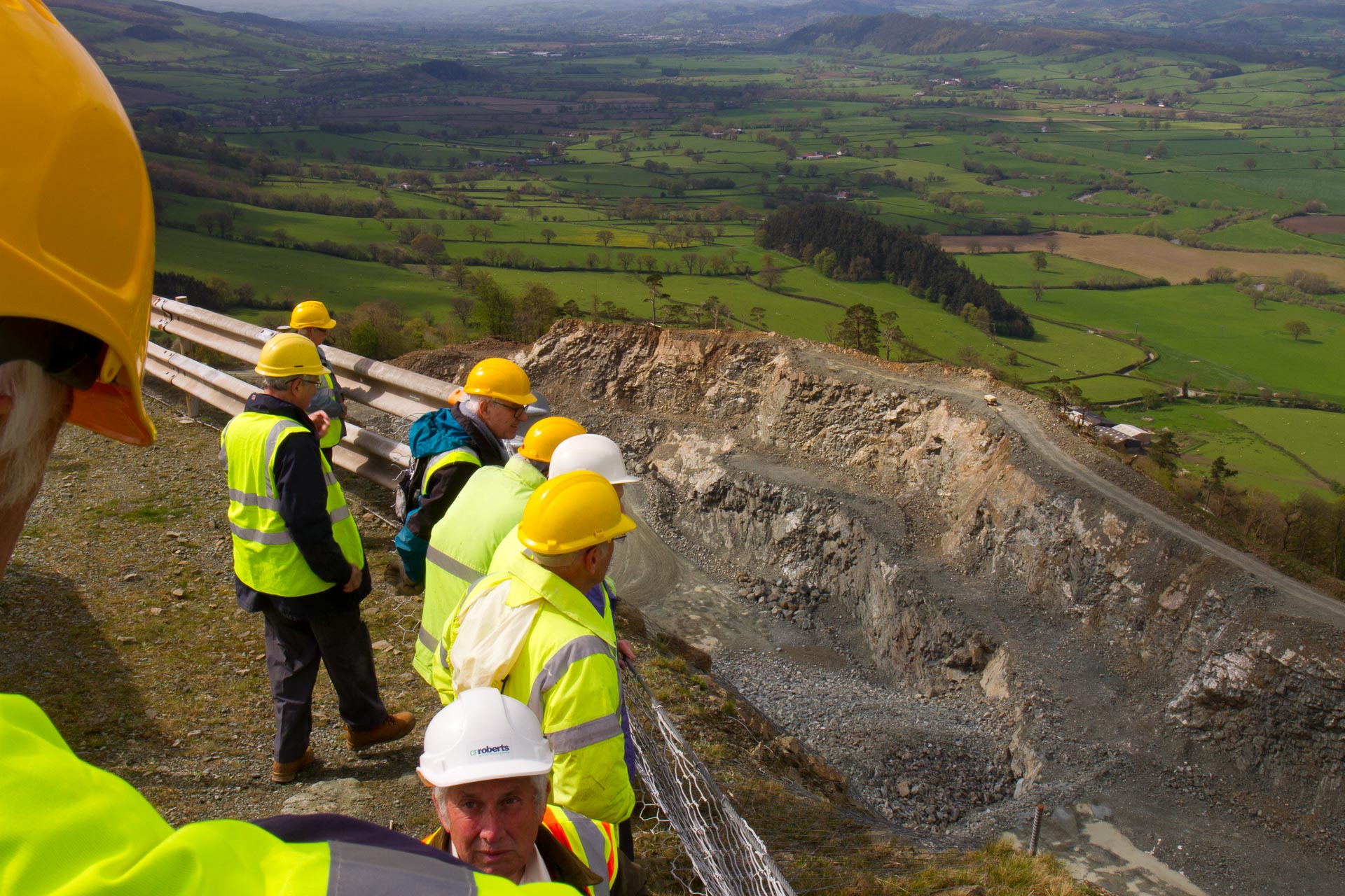 From the top of Criggion Quarry