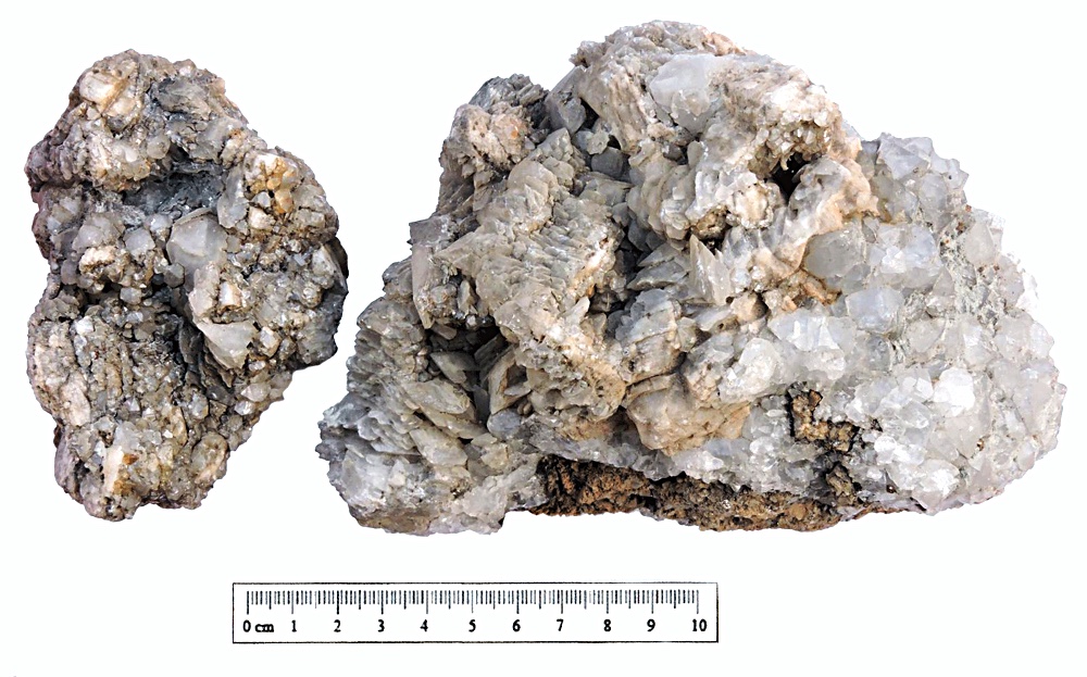 Calcite and Quartz, Nantiera. (CWO)
