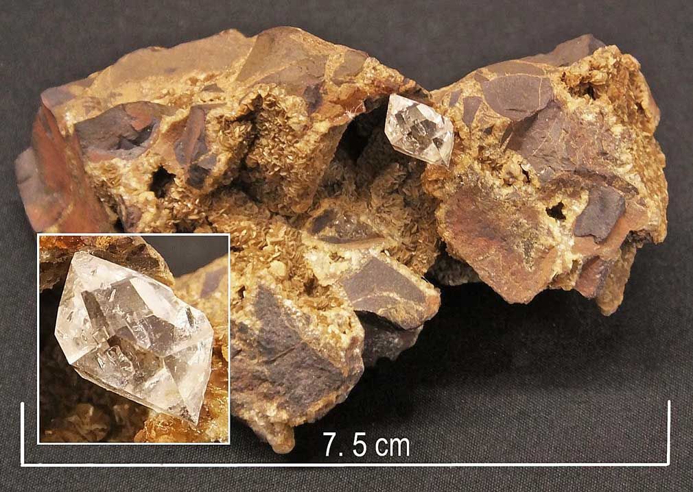 Quartz, Herkimer diamond ( type ), Marine colliery.