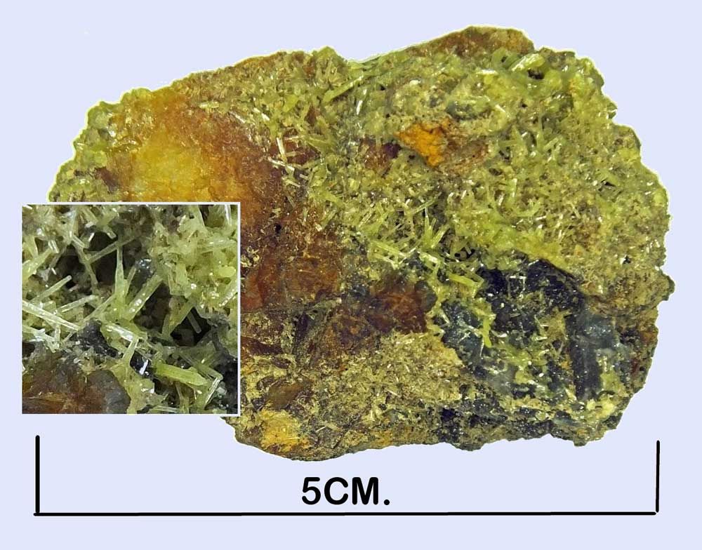 Pyromorphite, Caldbeck.