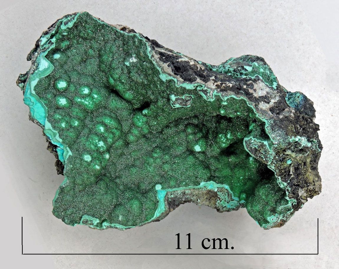 Malachite. Shaba province, Congo.