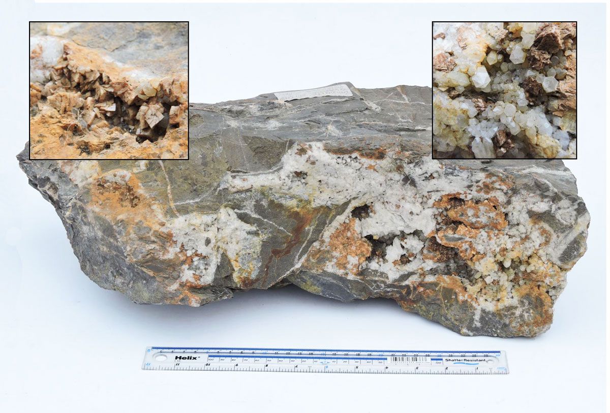 Dolomite / Quartz, Penstrowed, Newtown.