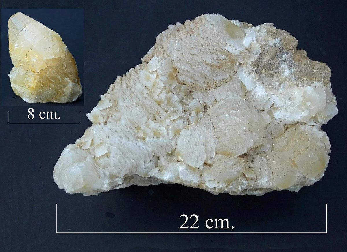 Calcite, Creigiau quarry.