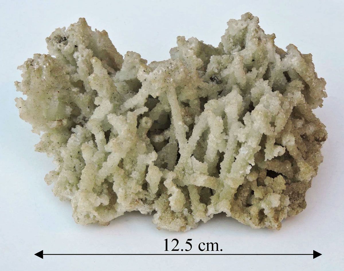 Prehnite, after laumonite.