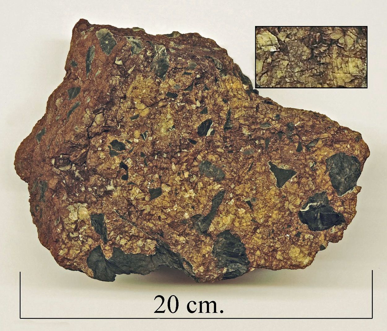 Ferroan dolomite. Central Wales.