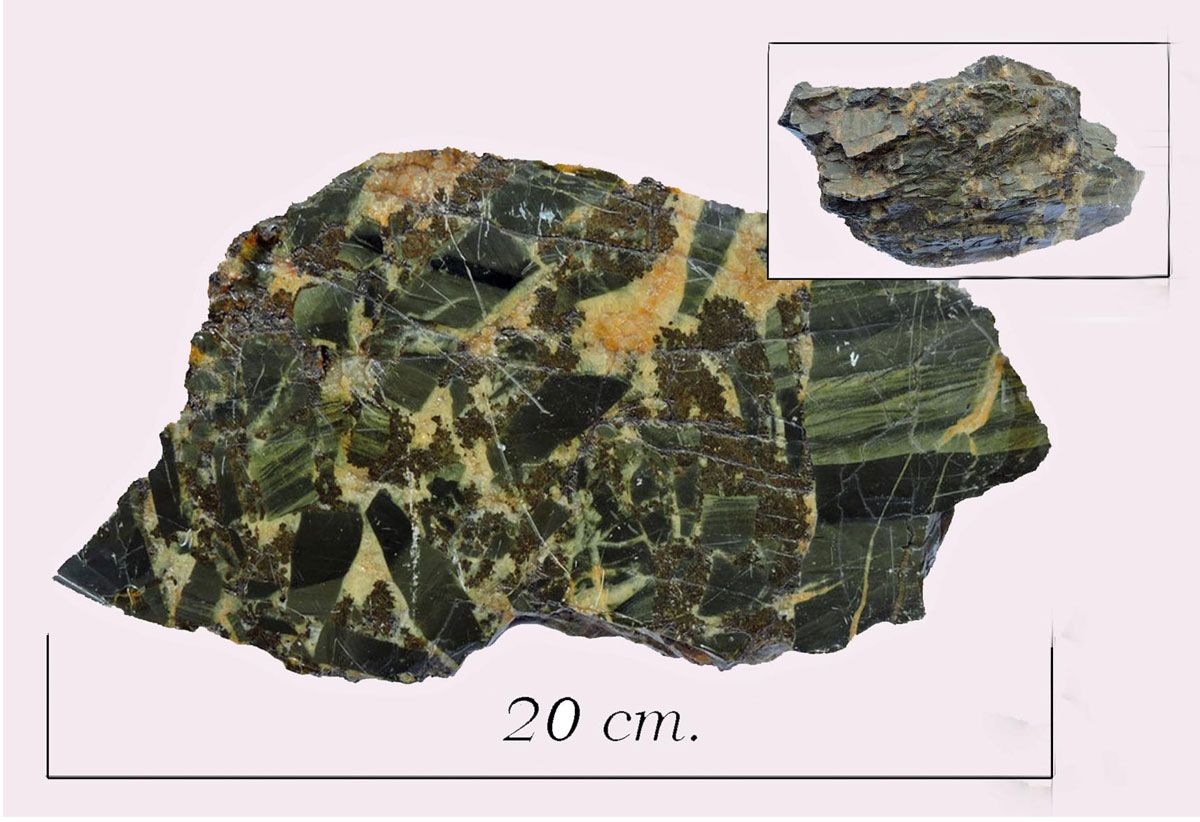 Vein breccia. Cwmrheidol, W. Wales.