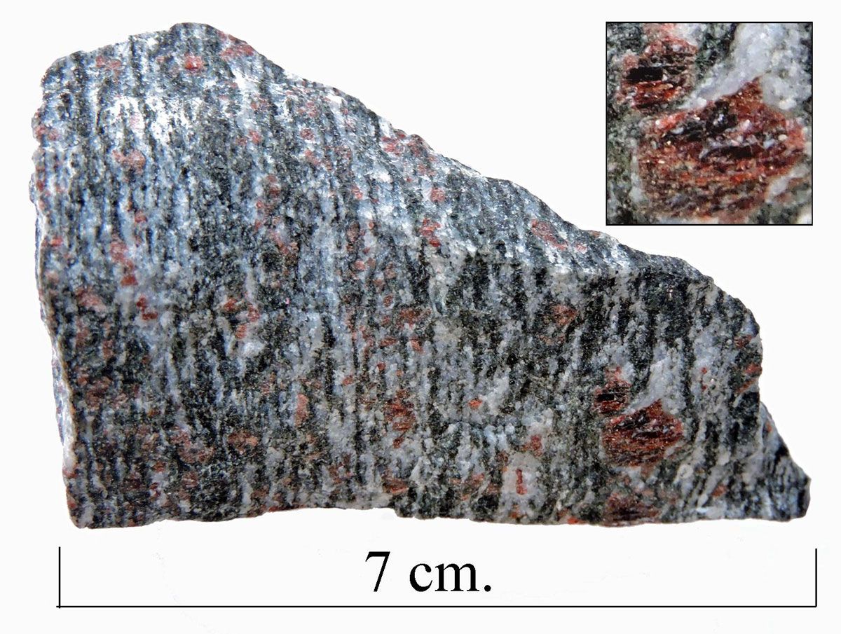 Garnet-pyroxene-gneiss.