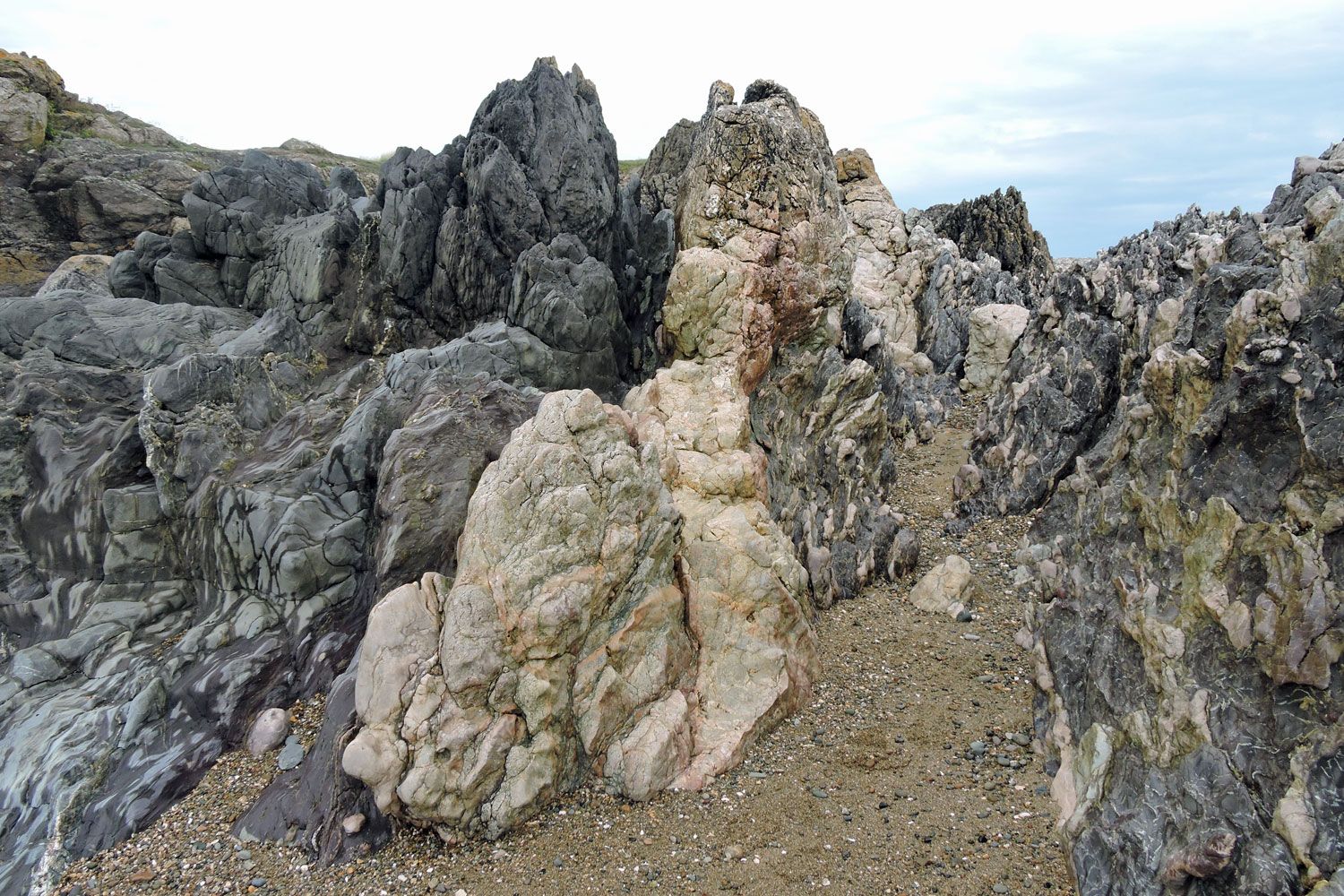 Melange far end of Llanddwyn Island
